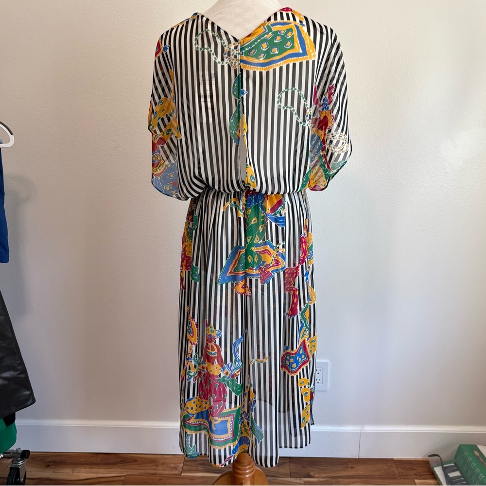 NWT Zara Striped Beach Cover-Up M - Picture 6 of 16